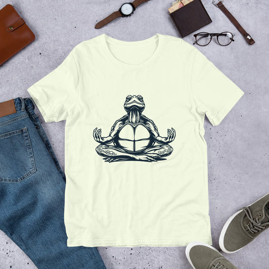 Zen Turtle Meditation Unisex t-shirt