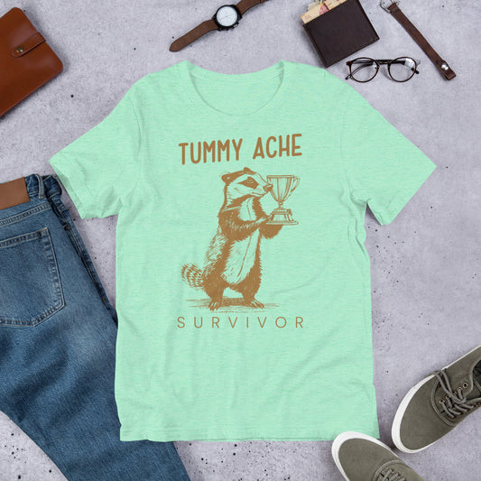 Tummy Ache Survivor Unisex t-shirt