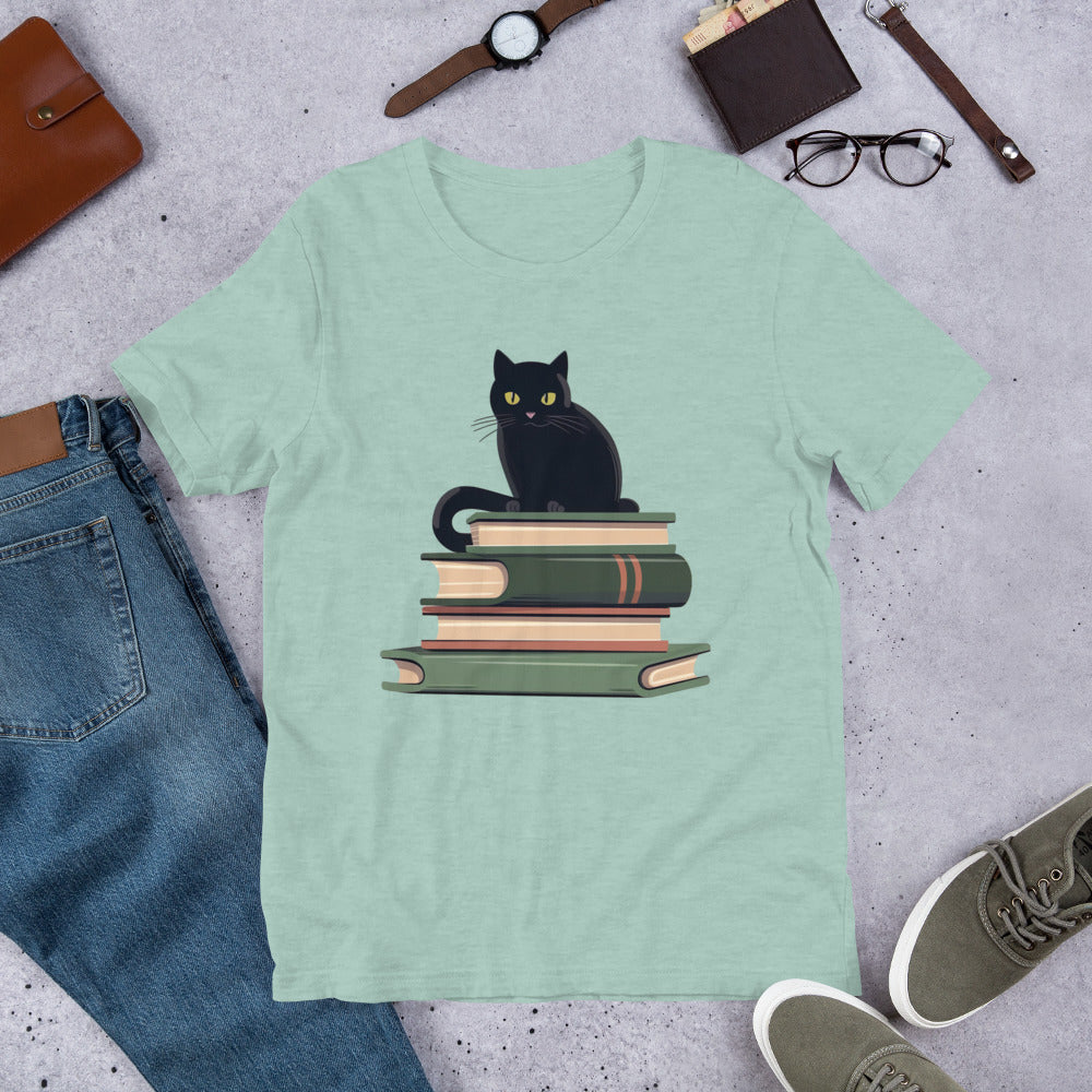 Cat Book Lover Unisex t-shirt