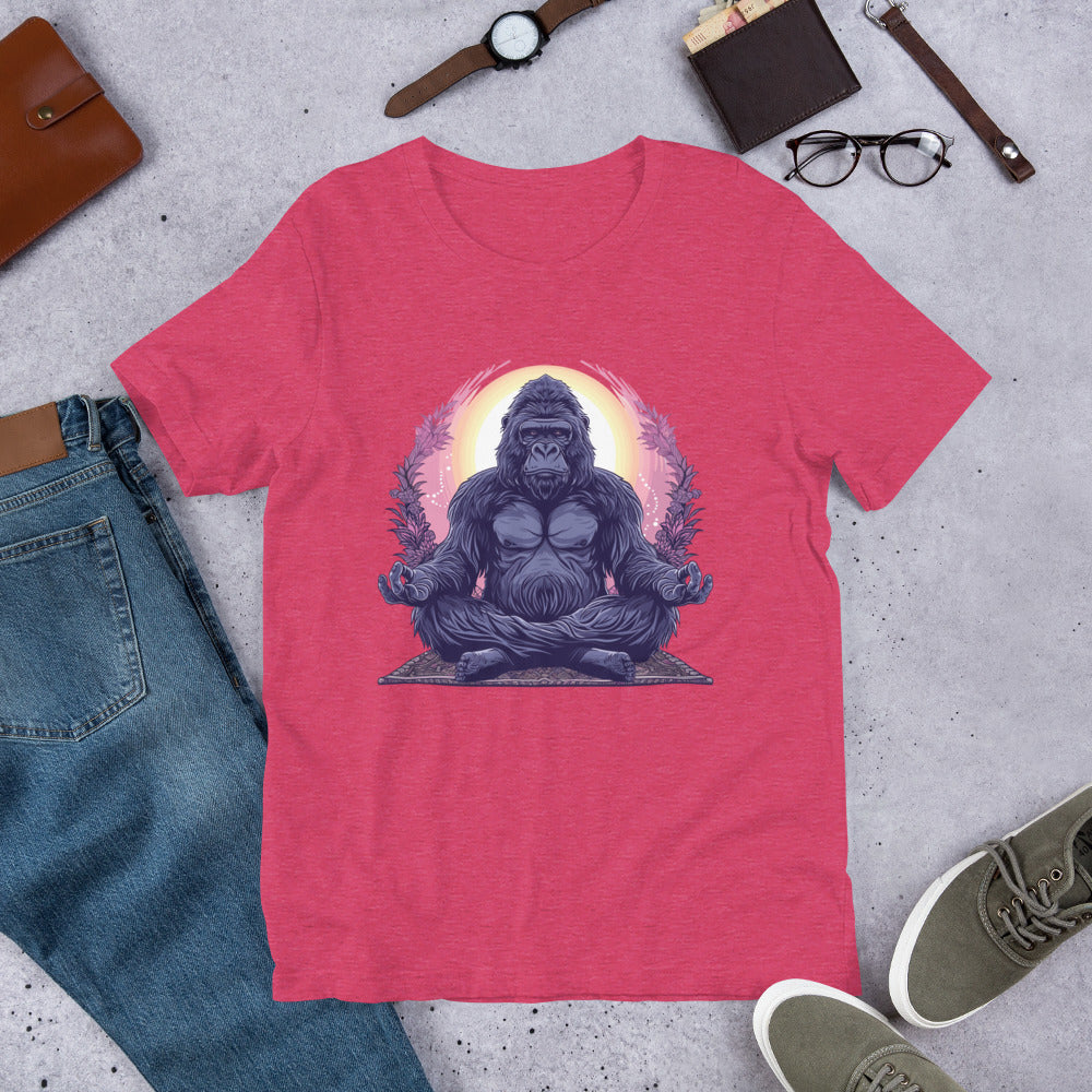 Tranquil Gorilla Unisex t-shirt