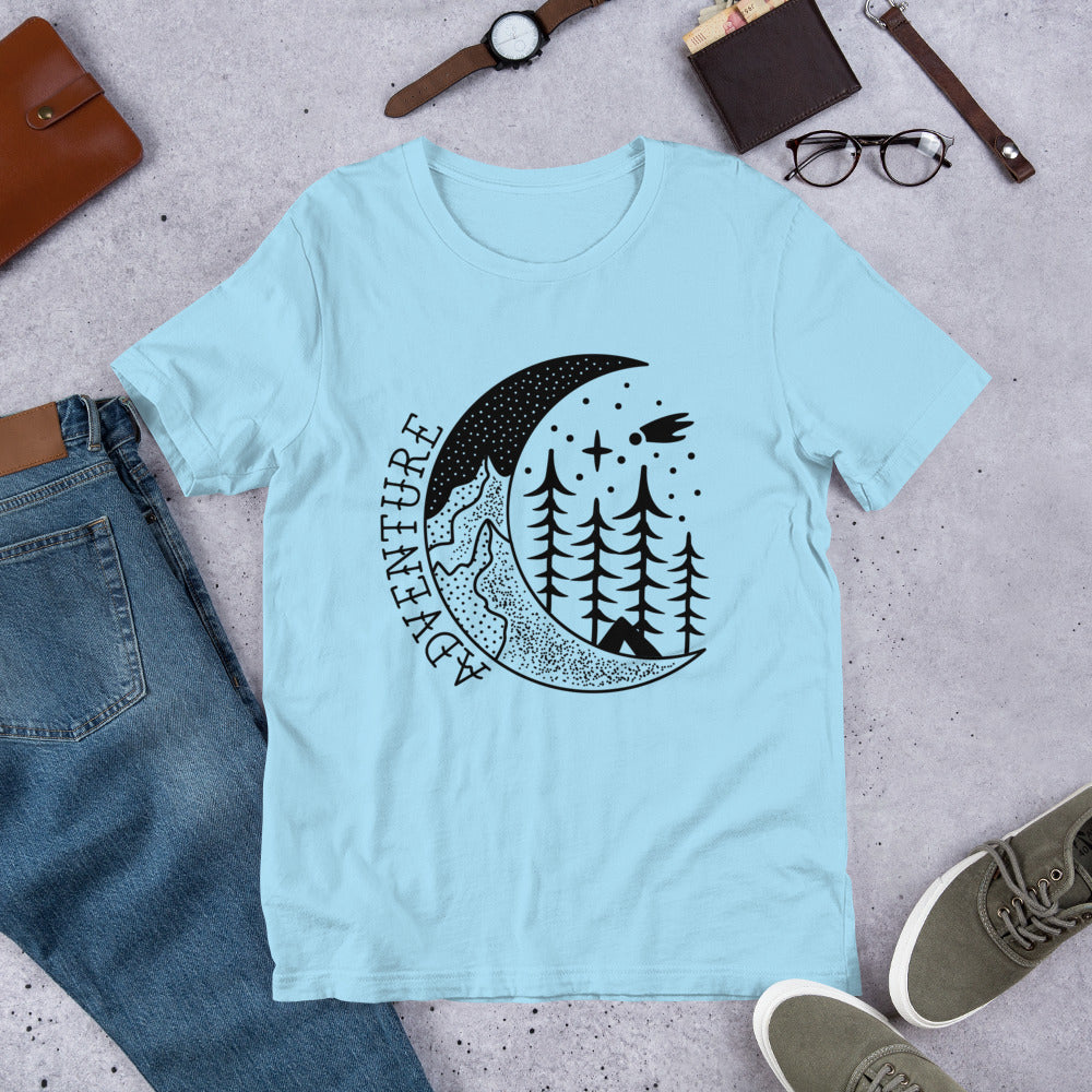 Adventure Moon Unisex t-shirt