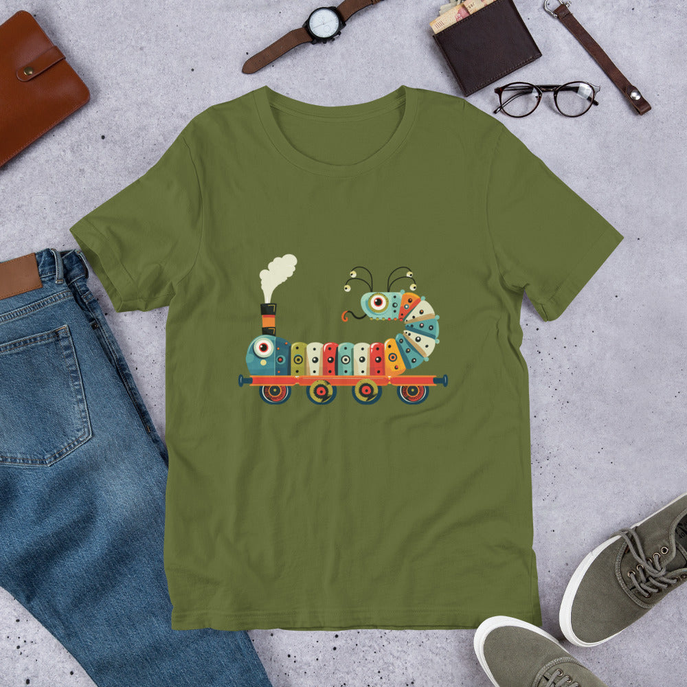 Caterpillar Locomotive Adventure Unisex t-shirt