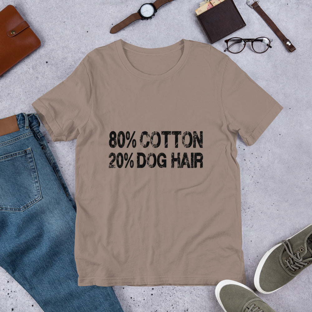 80% Cotton 20% Dog Hair Unisex t-shirt