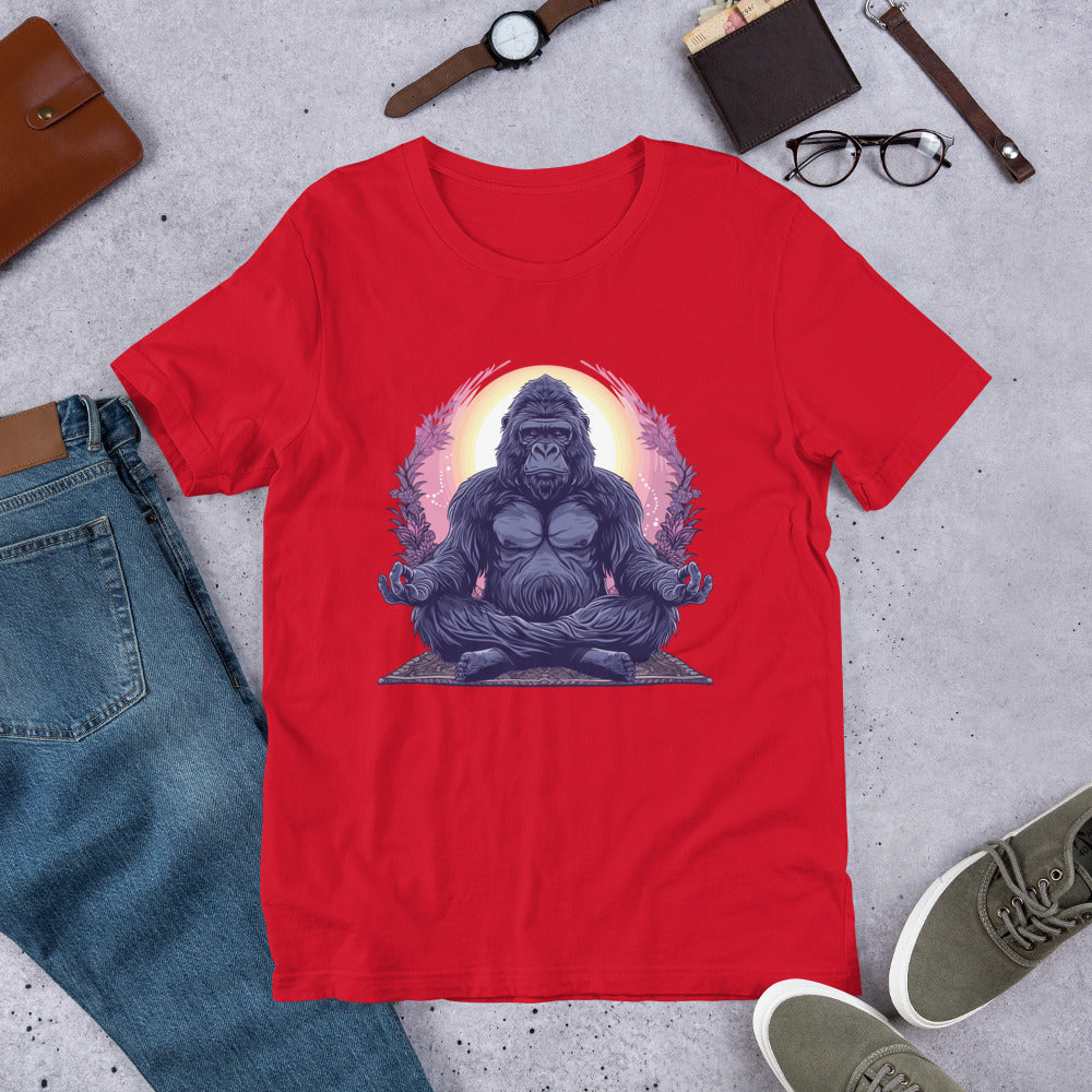 Tranquil Gorilla Unisex t-shirt