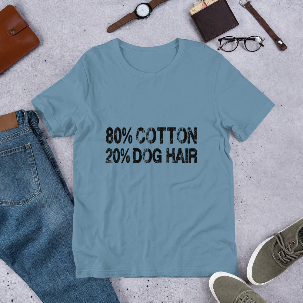 80% Cotton 20% Dog Hair Unisex t-shirt