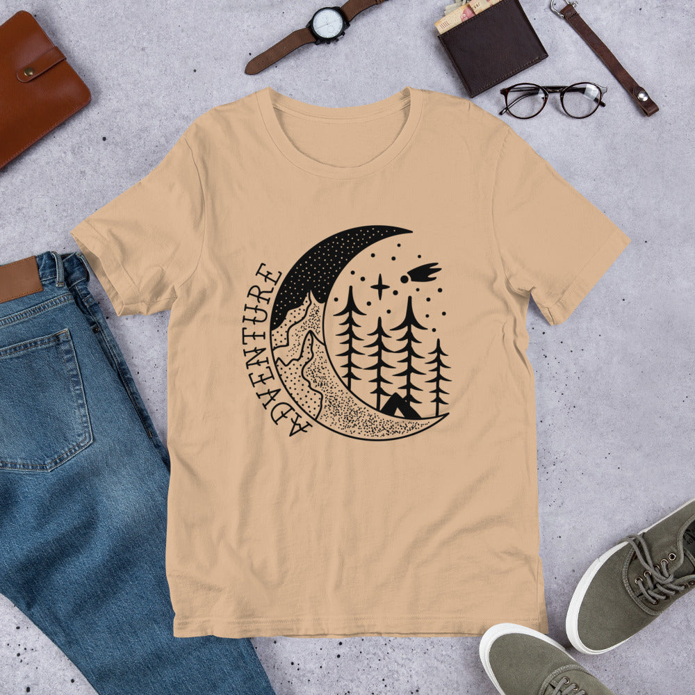 Adventure Moon Unisex t-shirt