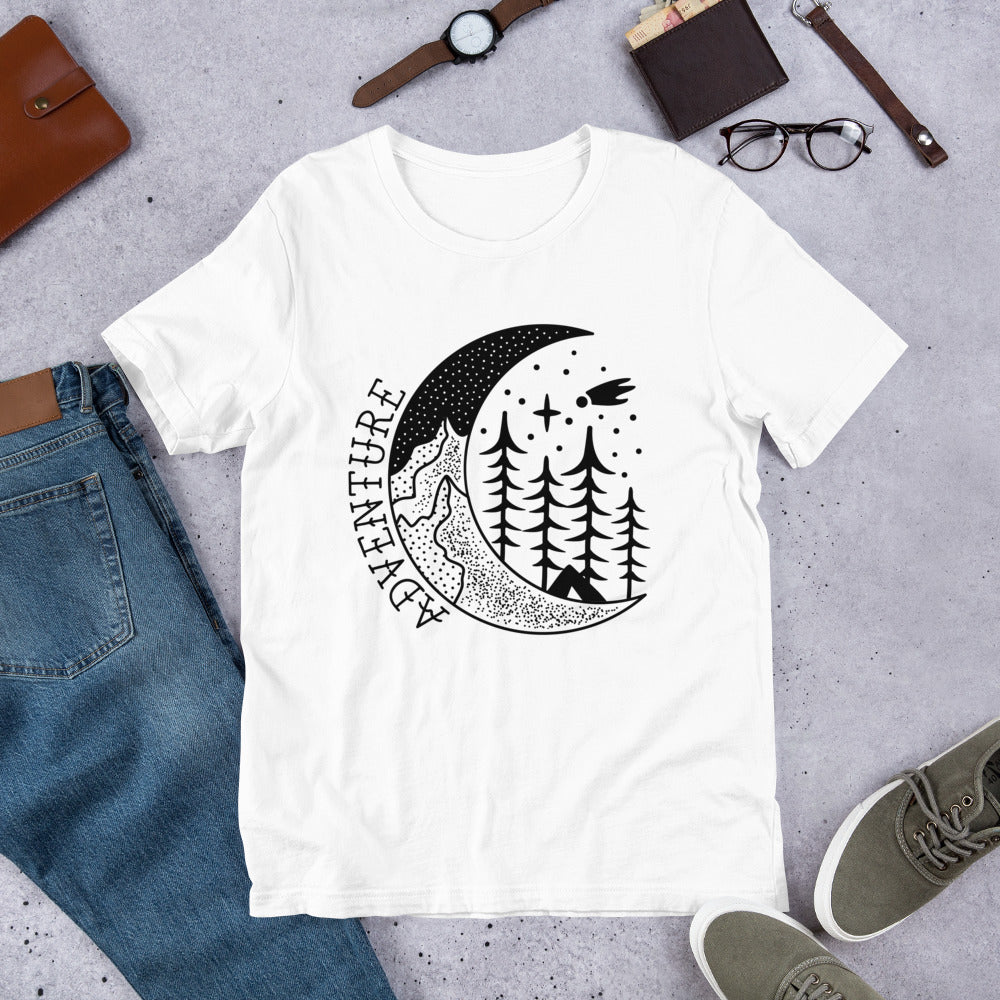 Adventure Moon Unisex t-shirt