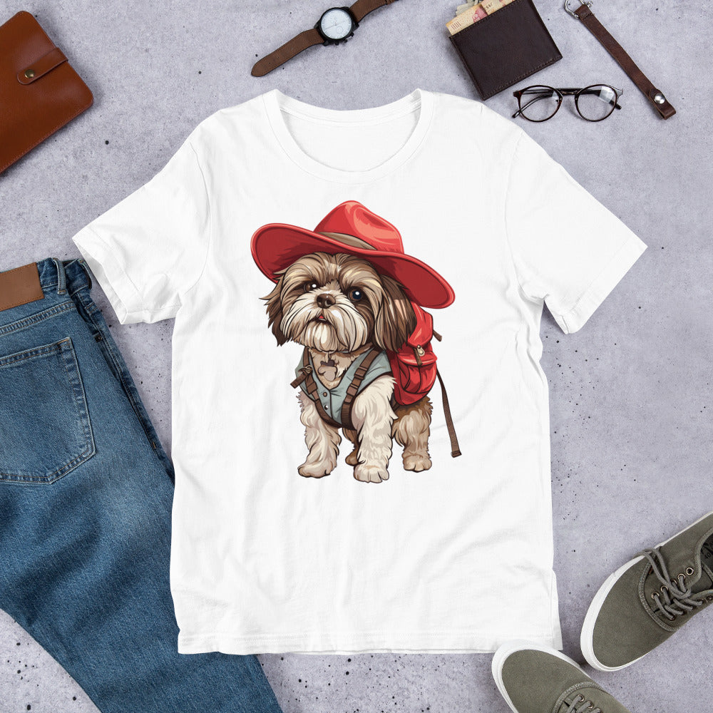 Adventurous Canine Explorer Unisex t-shirt