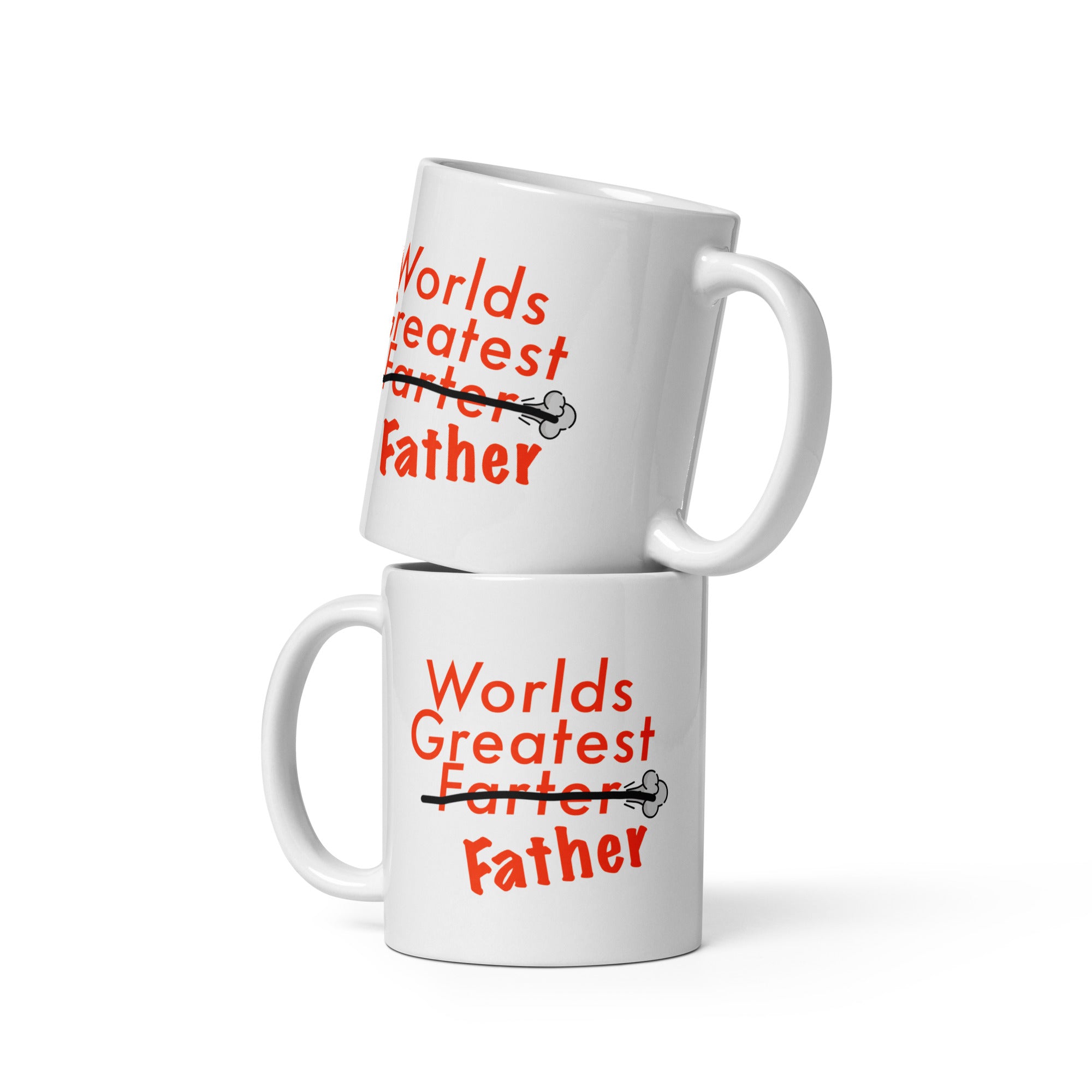 World's Greatest Farter White glossy mug