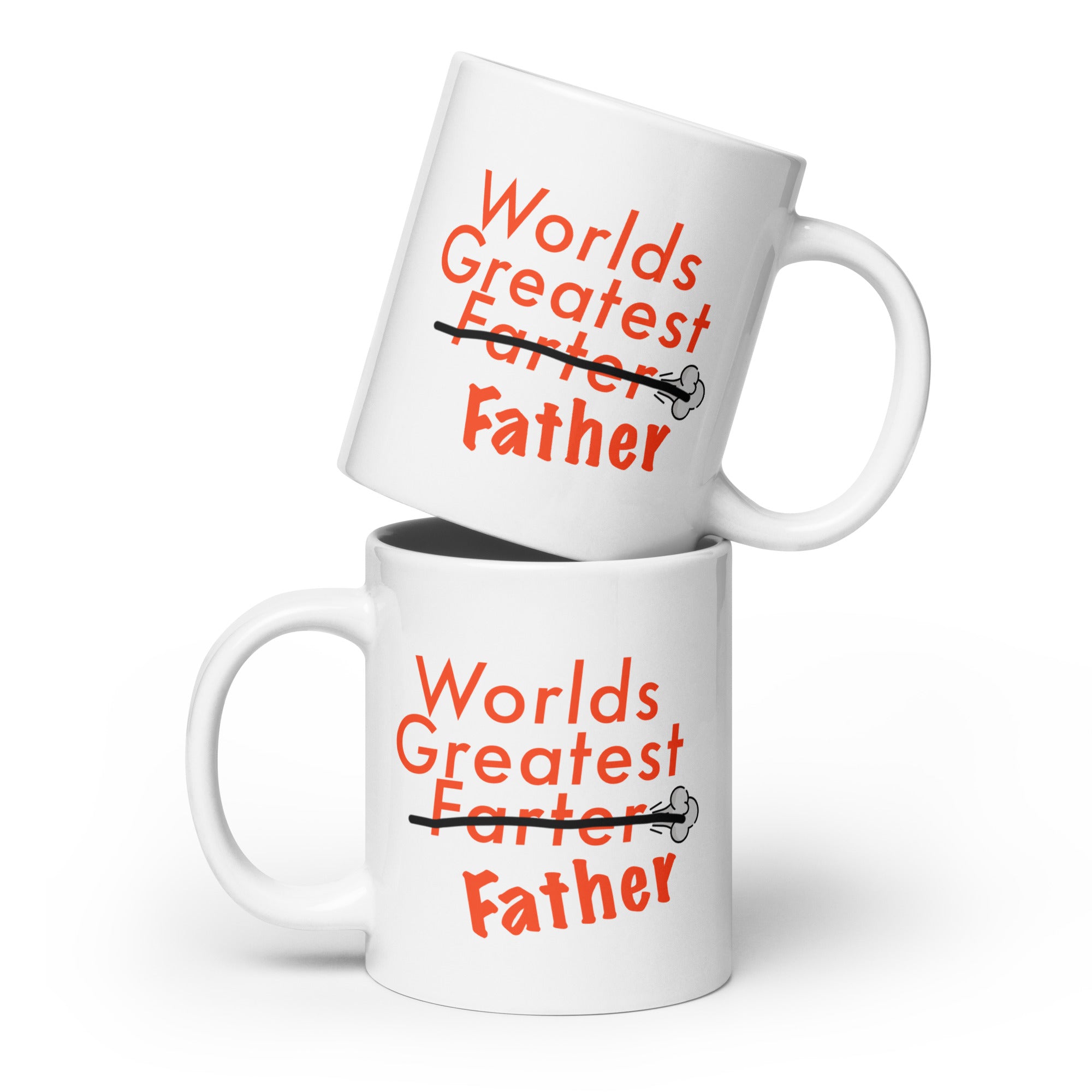 World's Greatest Farter White glossy mug